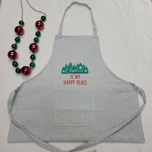 "Christmas Is My Happy Place" Apron